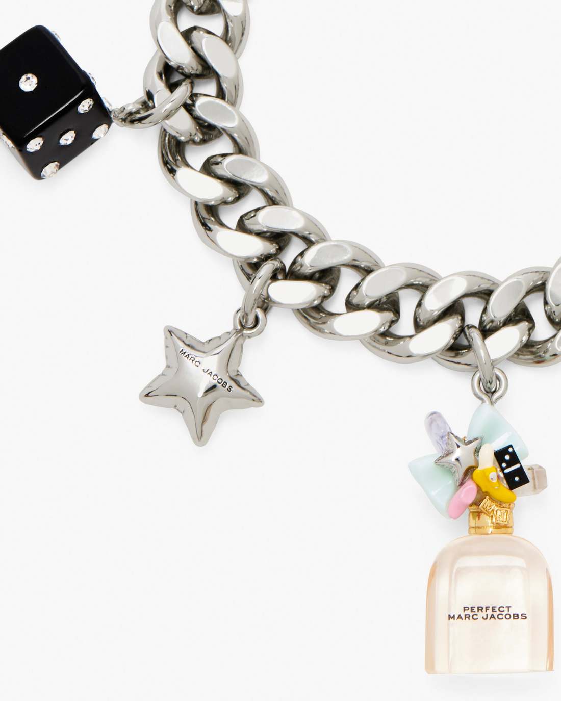Perfect Charm Bracelet Silver/Pink Multi Marc Jacobs