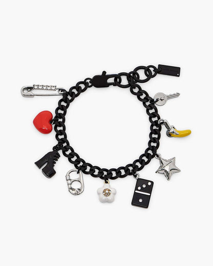 The Collector Charm Bracelet Black Multi Marc Jacobs