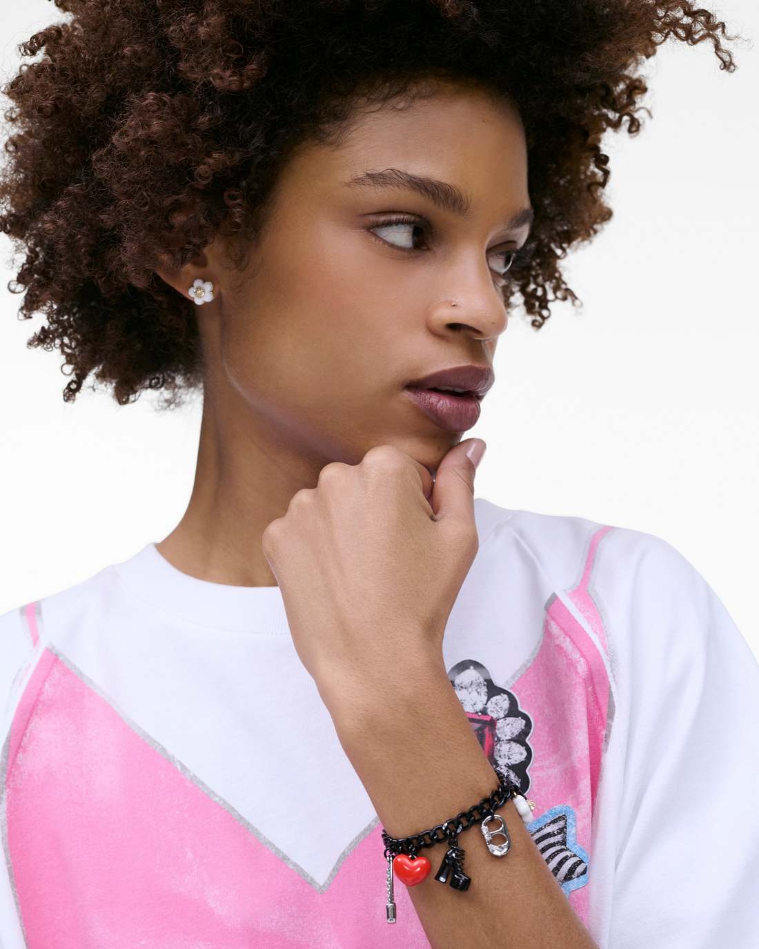 The Collector Charm Bracelet Black Multi Marc Jacobs