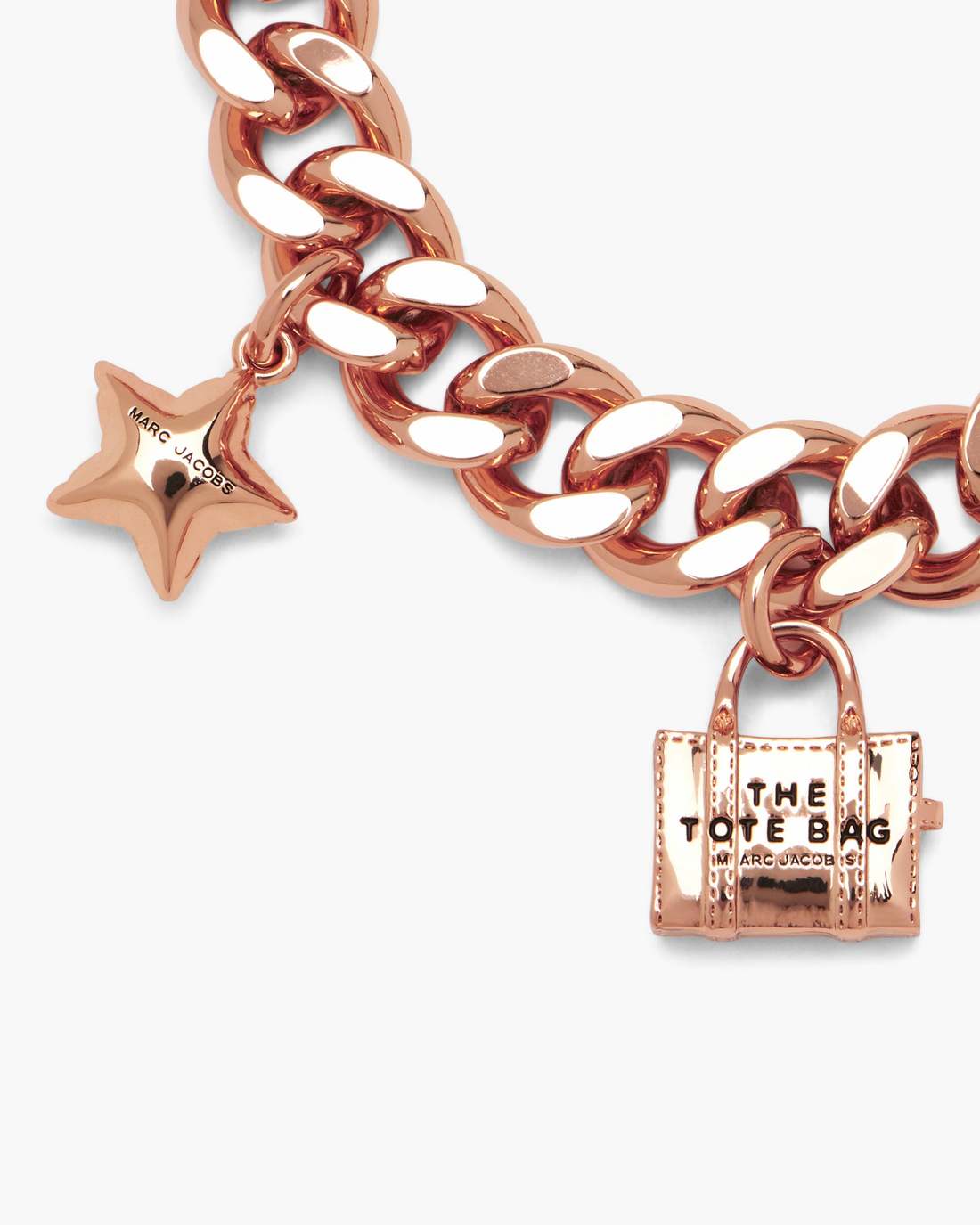 The Mini Icon Charm Bracelet Antique Rose Gold Marc Jacobs