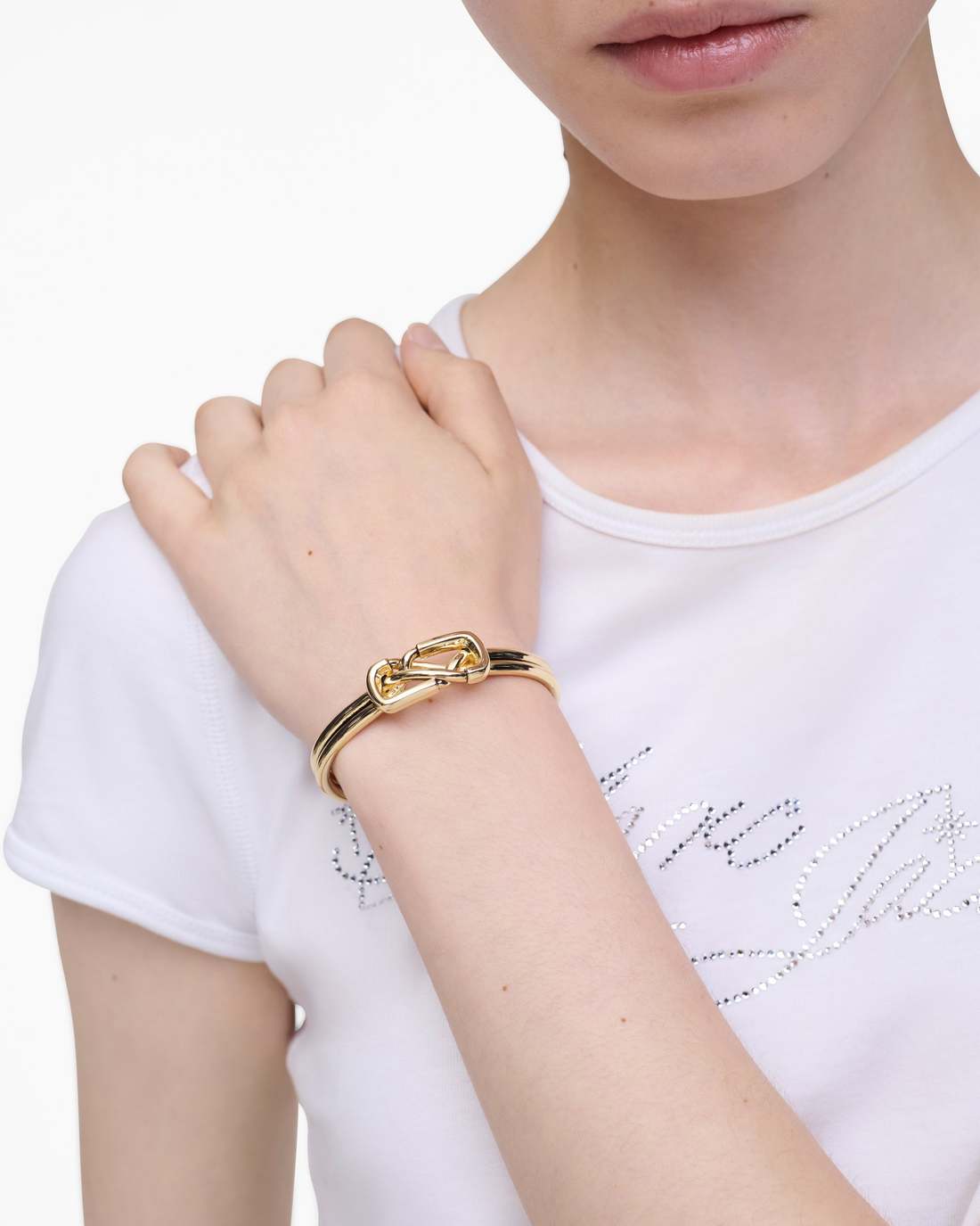 The Dual Cuff Bracelet Gold Marc Jacobs