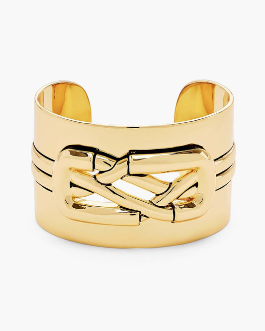 The Dual Statement Cuff Bracelet Gold Marc Jacobs