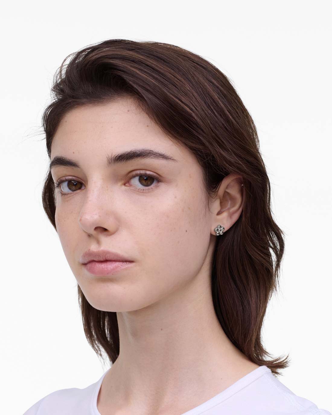 Daisy Balloon Stud Earrings Silver Marc Jacobs