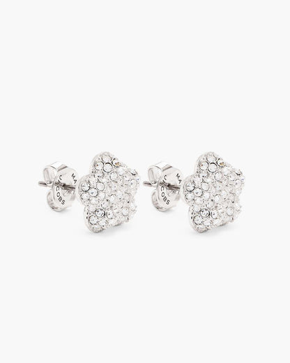 The Daisy Pave Stud Earrings Silver/Crystal Marc Jacobs