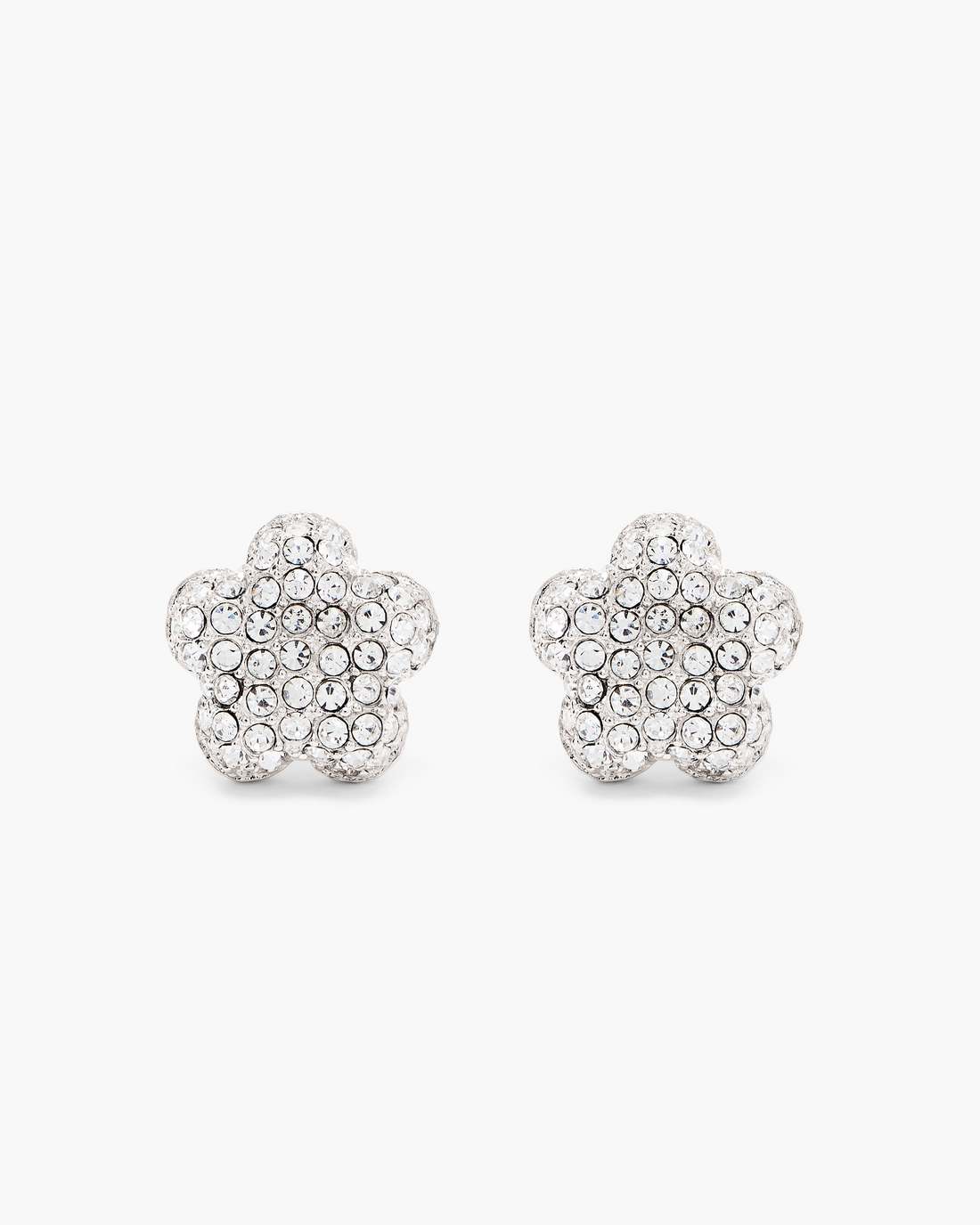 The Daisy Pave Stud Earrings Silver/Crystal Marc Jacobs