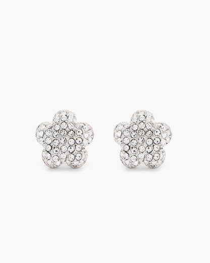 The Daisy Pave Stud Earrings Silver/Crystal Marc Jacobs