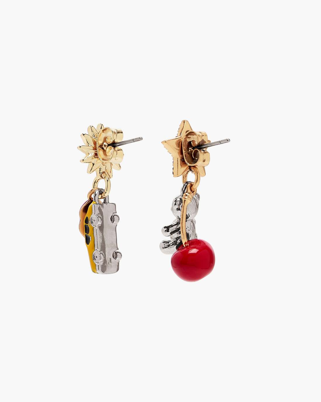 The Trinket Charm Cluster Earrings Silver/Multi Marc Jacobs