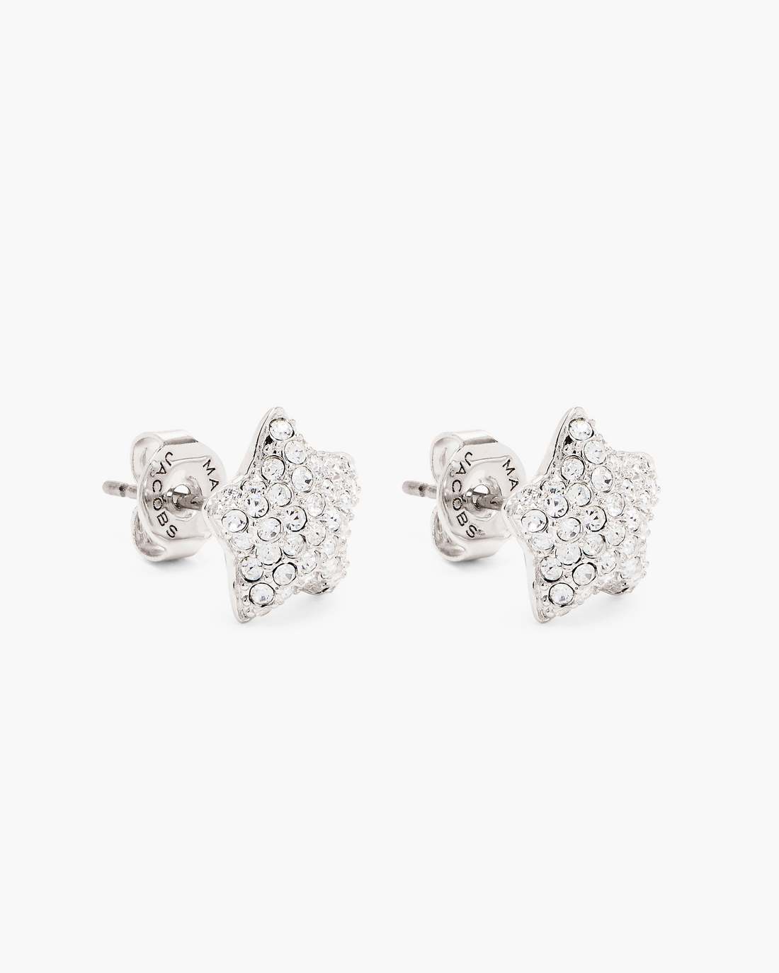 The Star Pave Stud Earrings Silver/Crystal Marc Jacobs