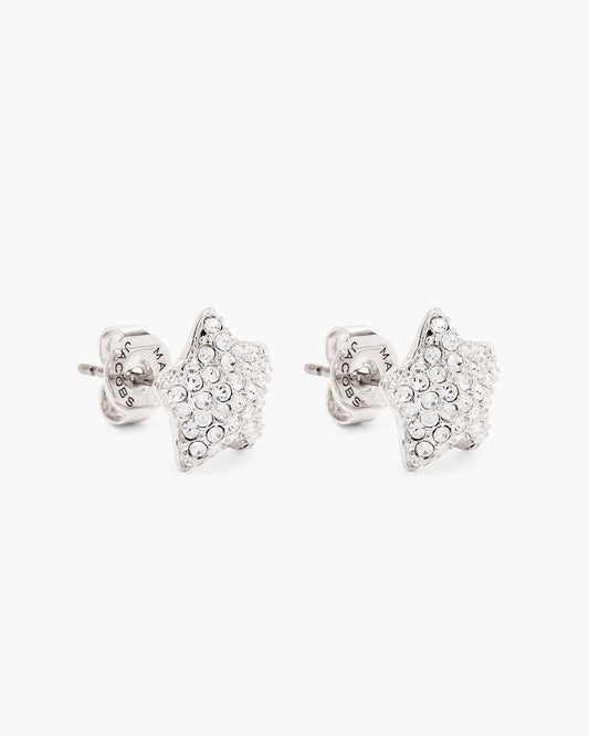 The Star Pave Stud Earrings Silver/Crystal Marc Jacobs
