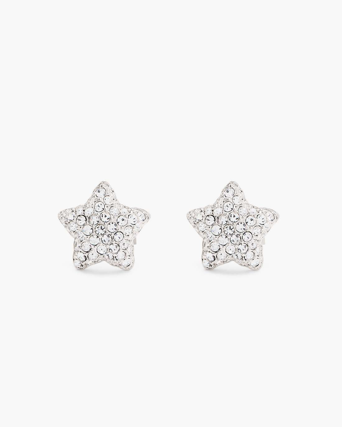 The Star Pave Stud Earrings Silver/Crystal Marc Jacobs