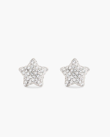 The Star Pave Stud Earrings Silver/Crystal Marc Jacobs