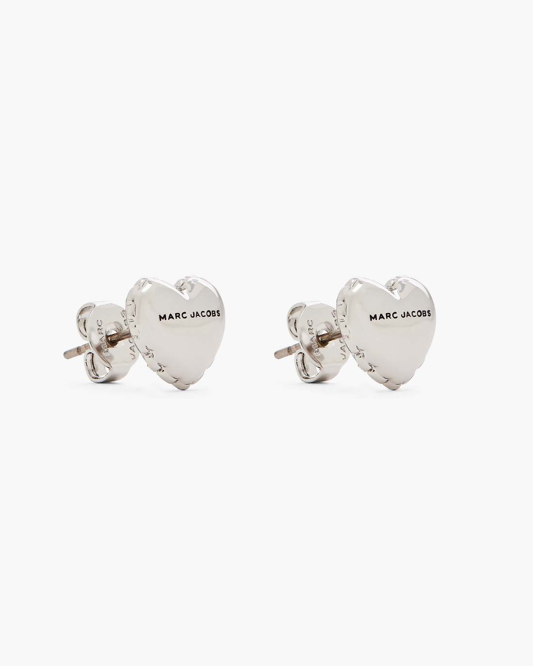 The Heart Balloon Stud Earrings Light Antique Silver Marc Jacobs