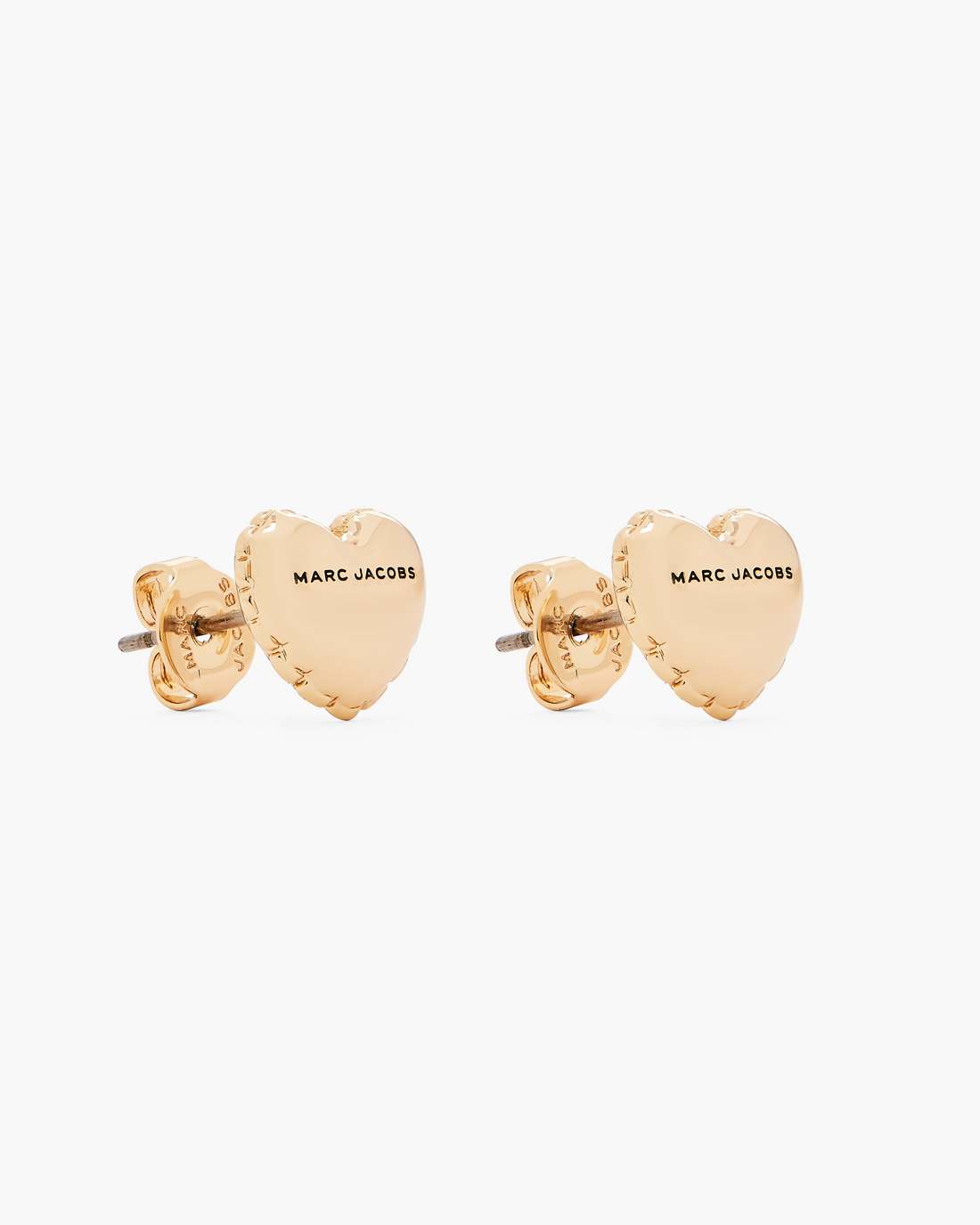 The Heart Balloon Stud Earrings Light Antique Gold Marc Jacobs
