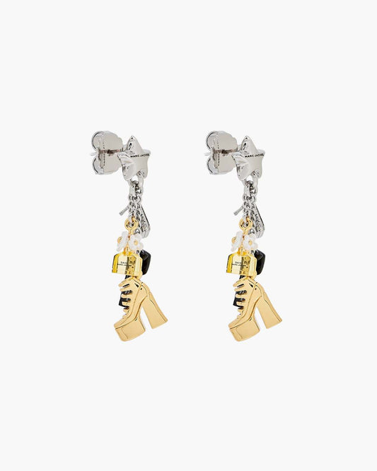 The Mini Icon Charm Earrings Gold/Silver Marc Jacobs