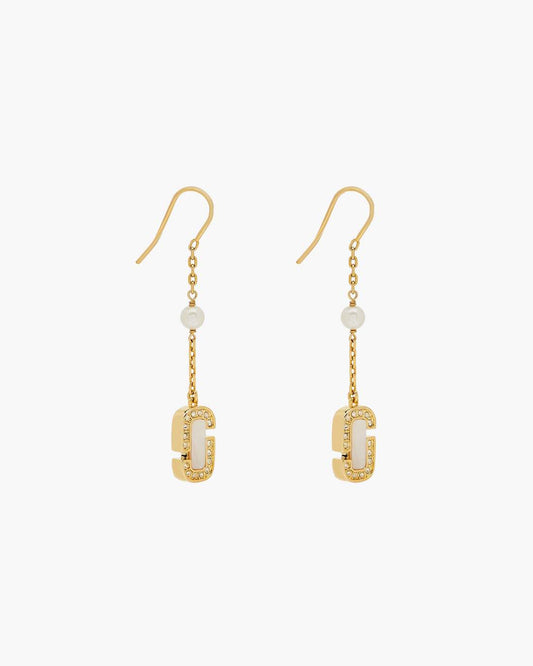 The J Marc Luxe Linear Earrings Gold/Crystal Marc Jacobs