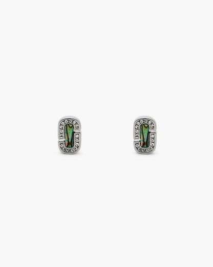 The J Marc Luxe Abalone Earrings Silver/Crystal Marc Jacobs