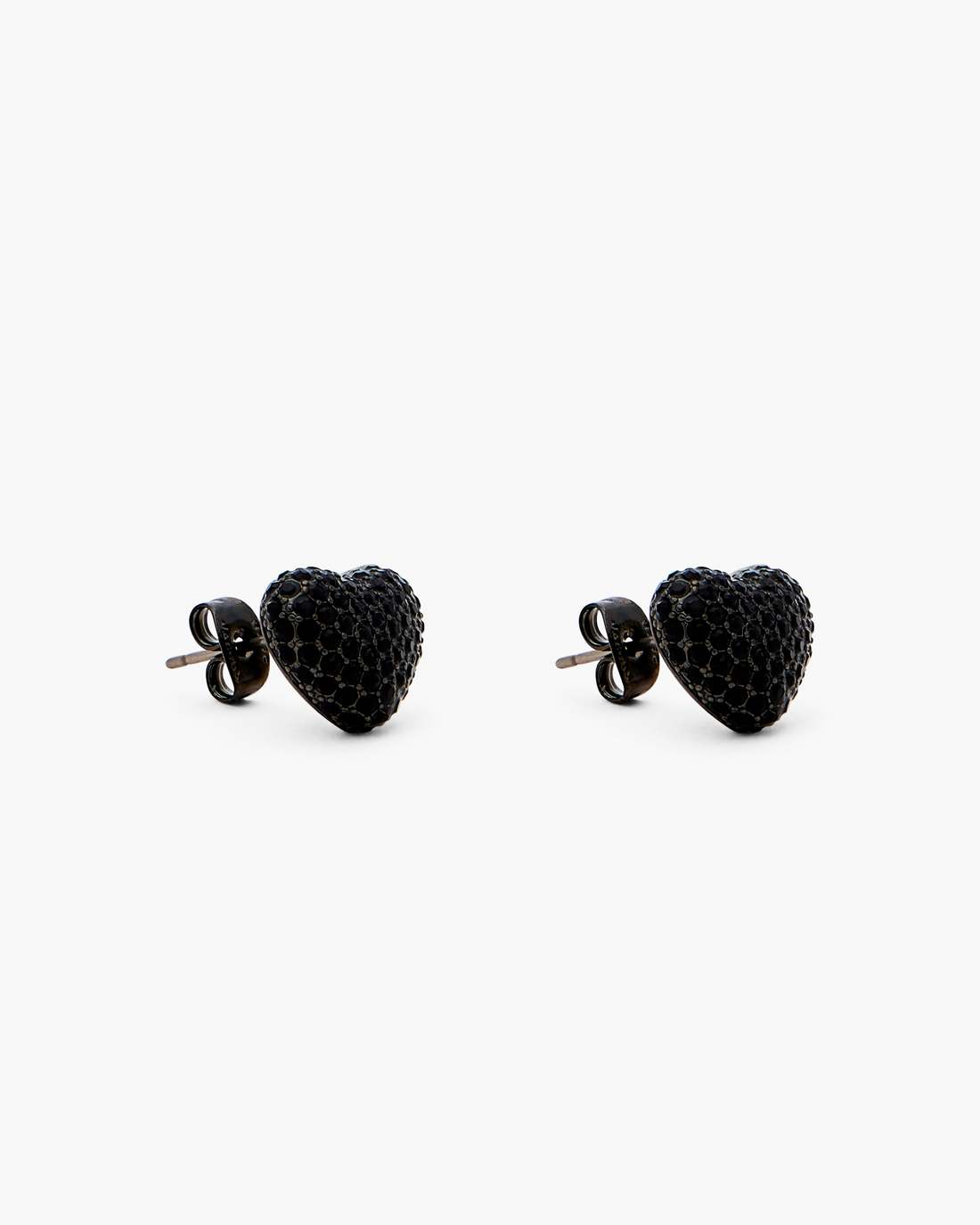 The Heart Balloon Pave Earrings Black/Black Crystal Marc Jacobs
