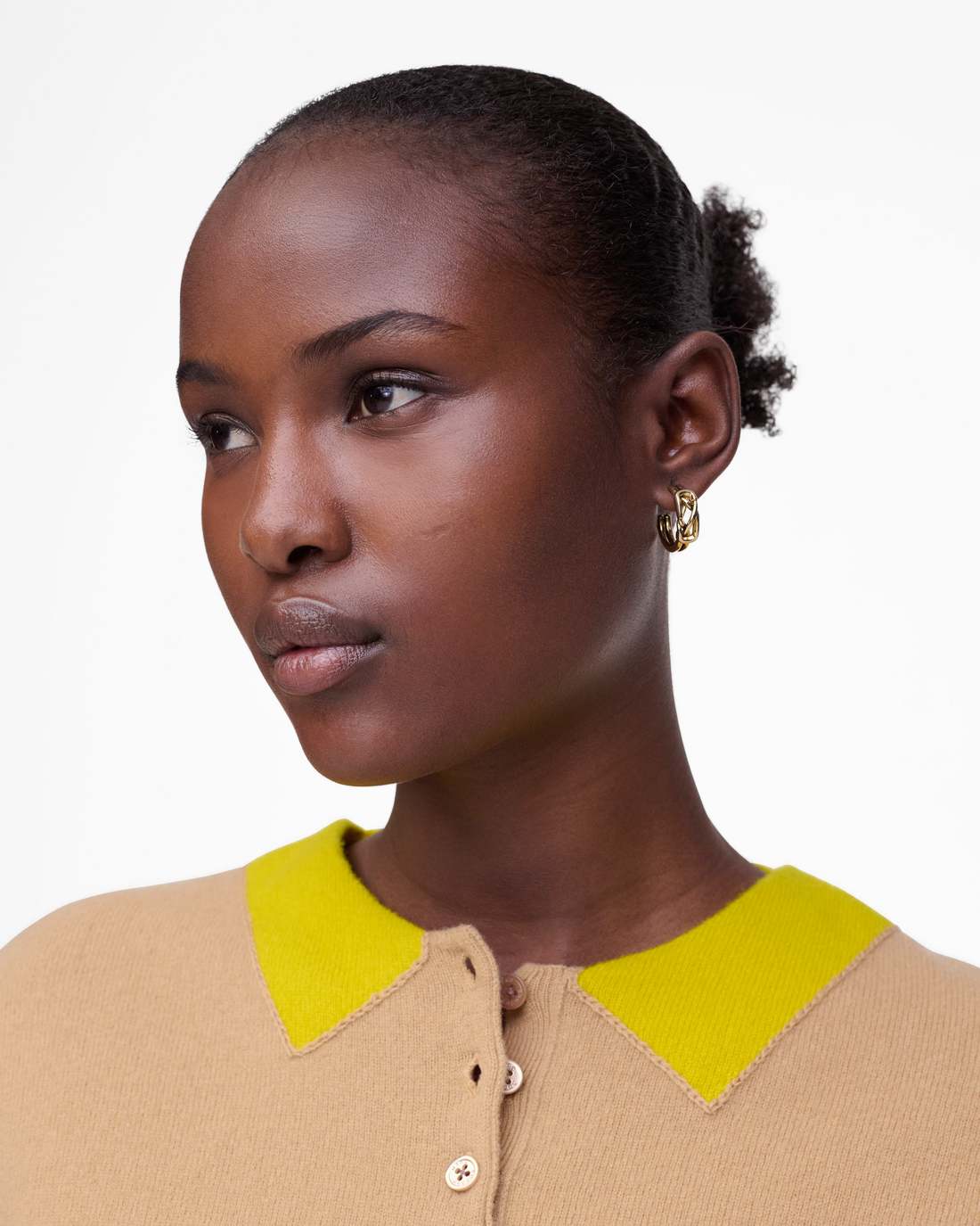 The Dual Hoop Earrings Gold Marc Jacobs