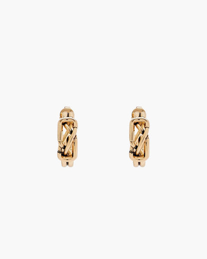 The Dual Hoop Earrings Gold Marc Jacobs