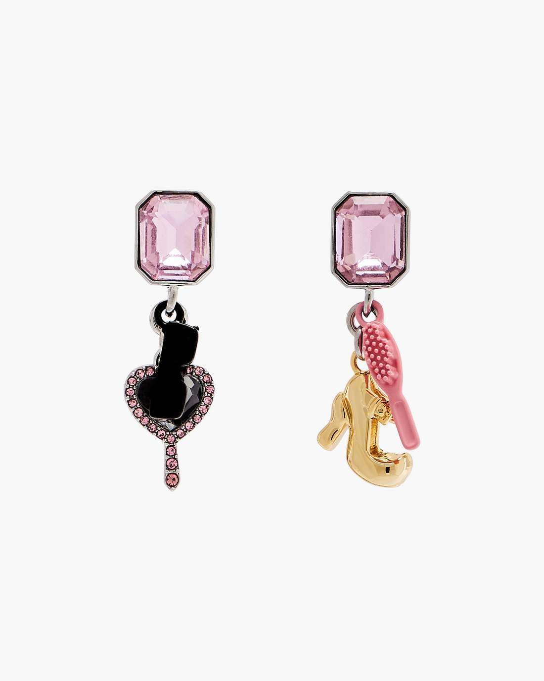 The Dollhouse Charm Earrings Silver/Multi Marc Jacobs