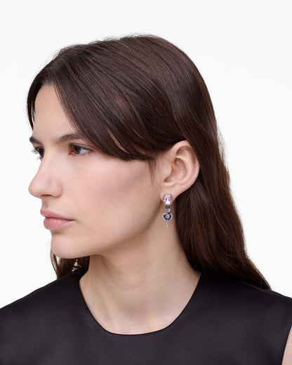 The Dollhouse Charm Earrings Silver/Multi Marc Jacobs