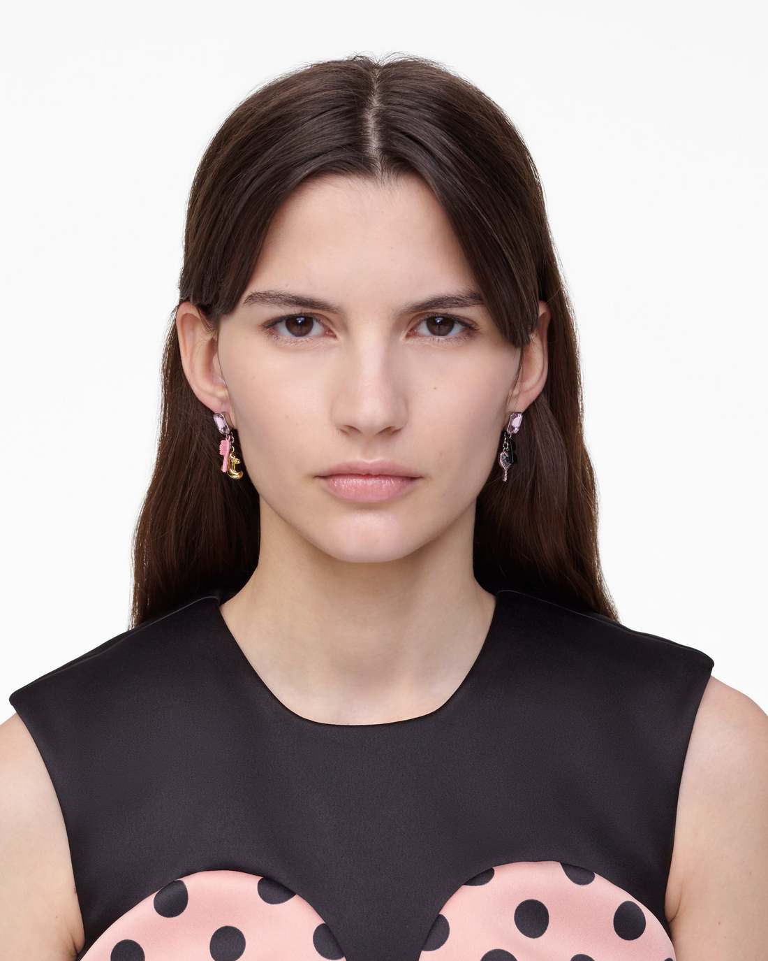 The Dollhouse Charm Earrings Silver/Multi Marc Jacobs