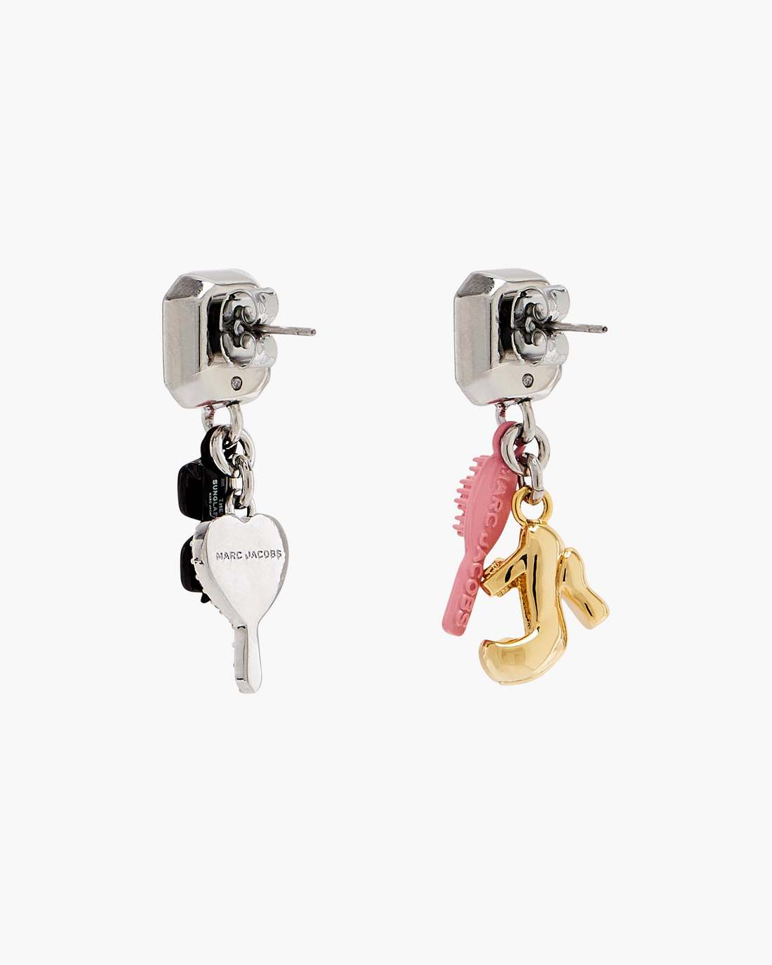 The Dollhouse Charm Earrings Silver/Multi Marc Jacobs