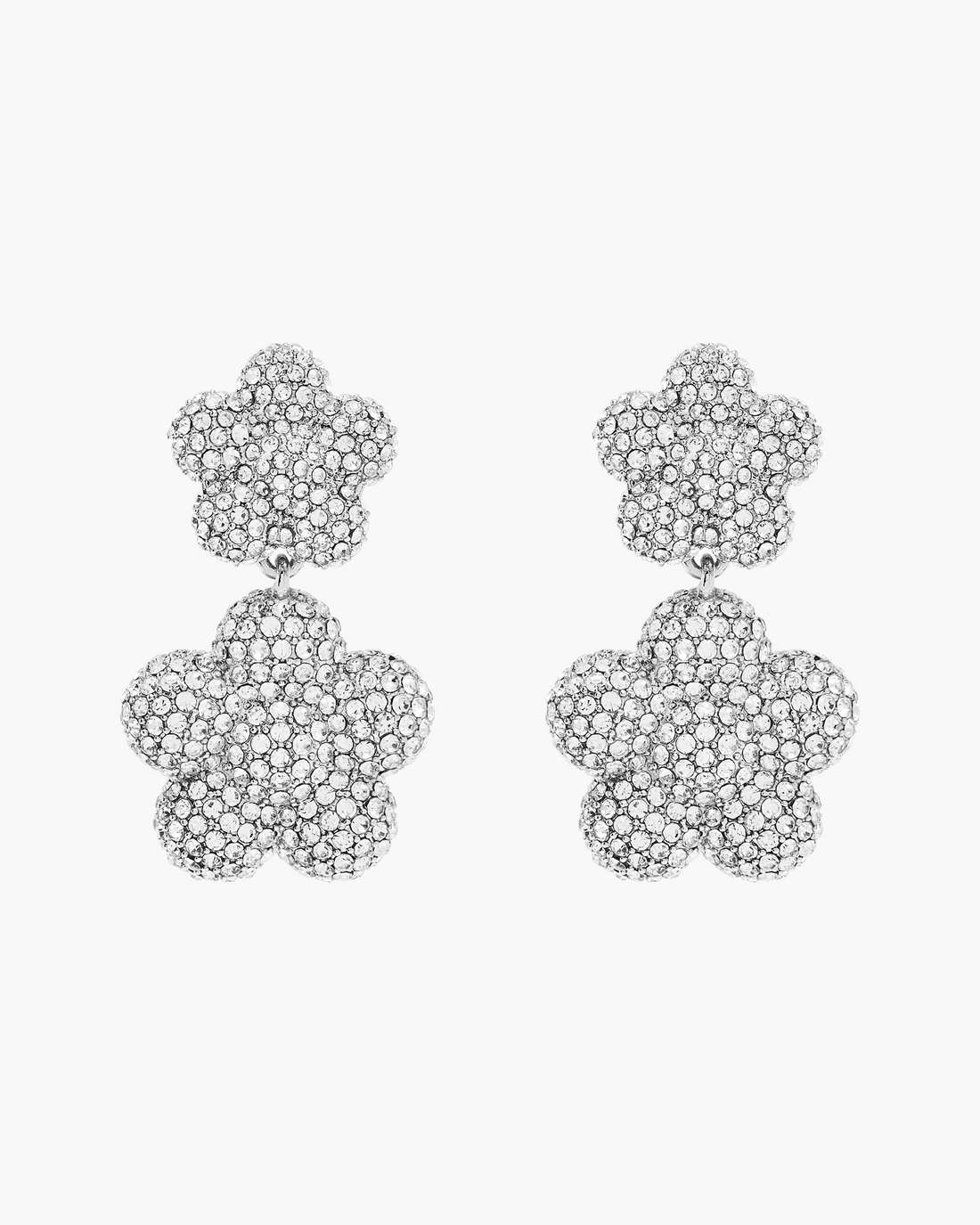 The Daisy Balloon Drop Earrings Silver/Crystal Marc Jacobs