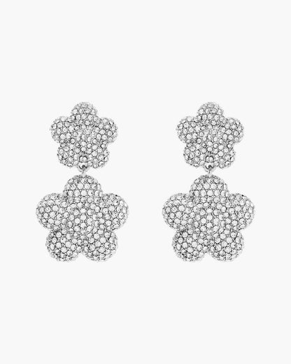 The Daisy Balloon Drop Earrings Silver/Crystal Marc Jacobs