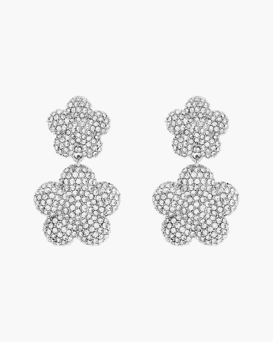 The Daisy Balloon Drop Earrings Silver/Crystal Marc Jacobs