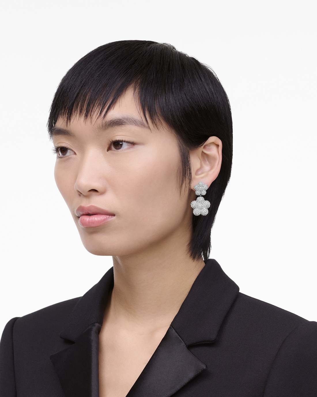 The Daisy Balloon Drop Earrings Silver/Crystal Marc Jacobs