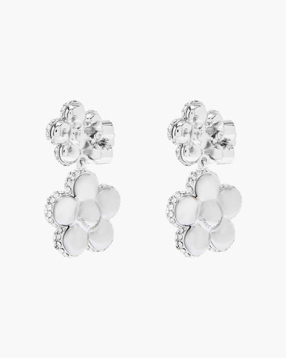 The Daisy Balloon Drop Earrings Silver/Crystal Marc Jacobs