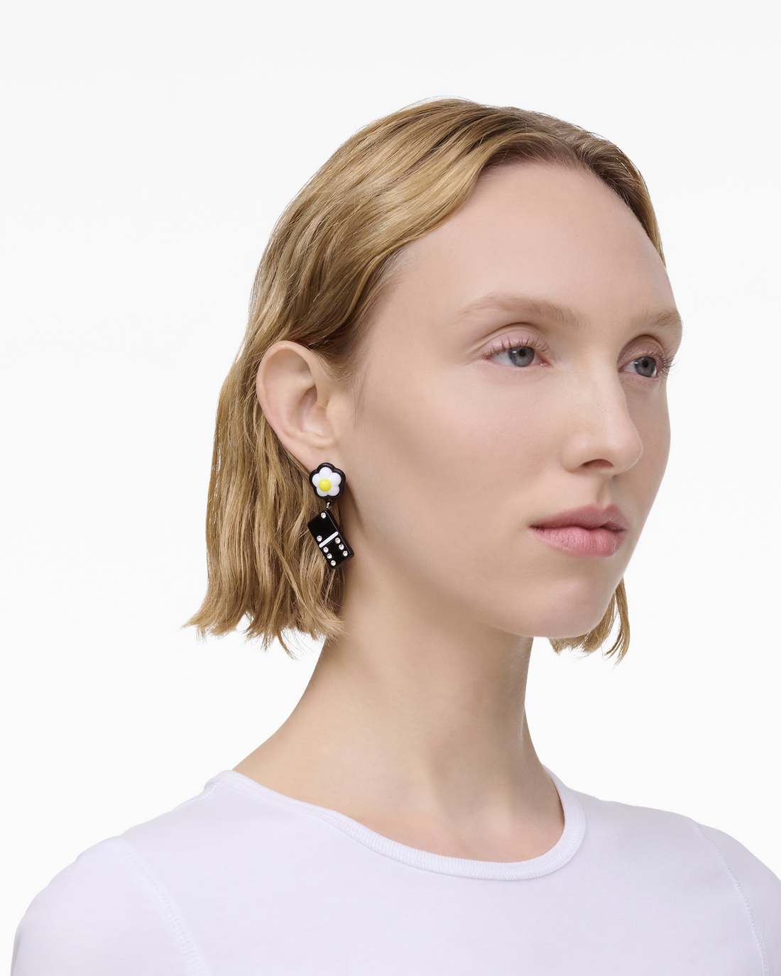 The Sticker Charm Earrings Silver Multi Marc Jacobs