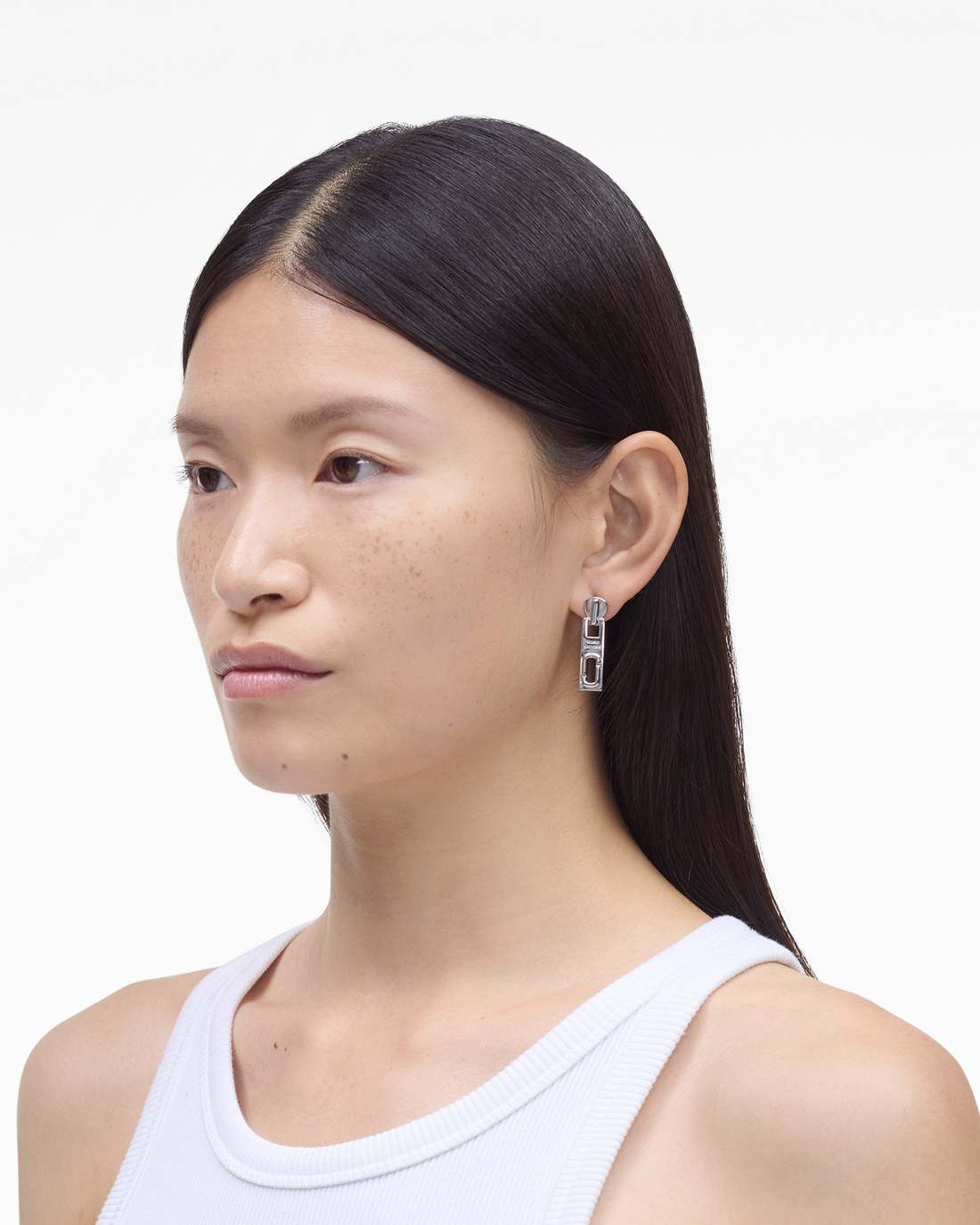J Marc Zipper Earrings Silver Marc Jacobs