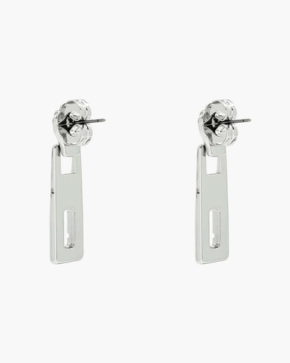 J Marc Zipper Earrings Silver Marc Jacobs