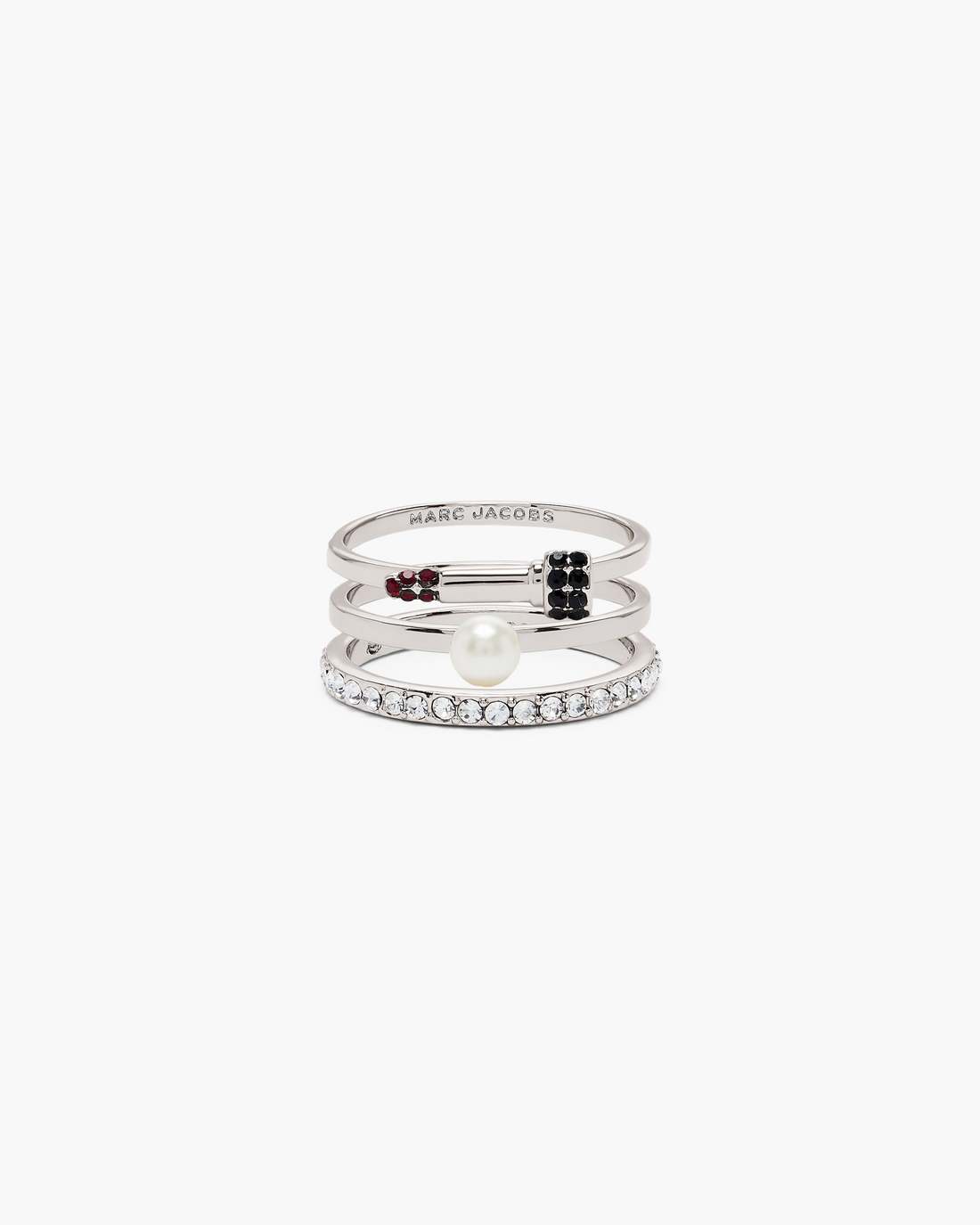 The Rouge Ring Set Silver/Multi Marc Jacobs