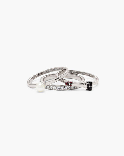 The Rouge Ring Set Silver/Multi Marc Jacobs
