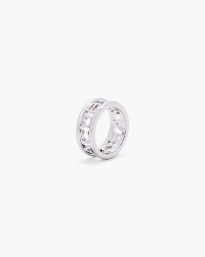 The Monogram Ring Silver Marc Jacobs