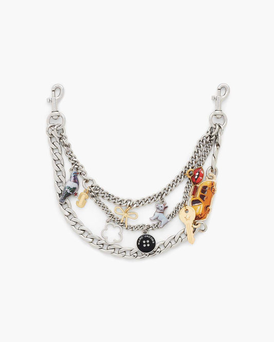 The Trinket Charm Chain Shoulder Strap Nickel Marc Jacobs