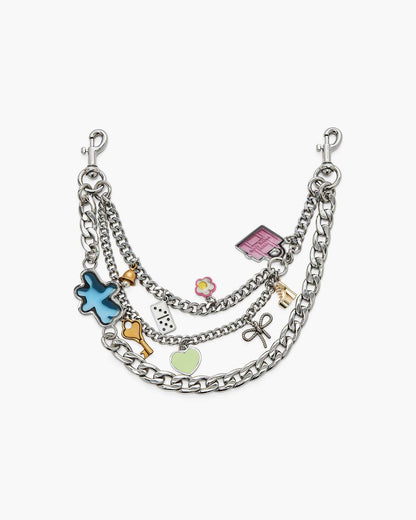 The Sticker Chain Shoulder Strap Nickel Marc Jacobs