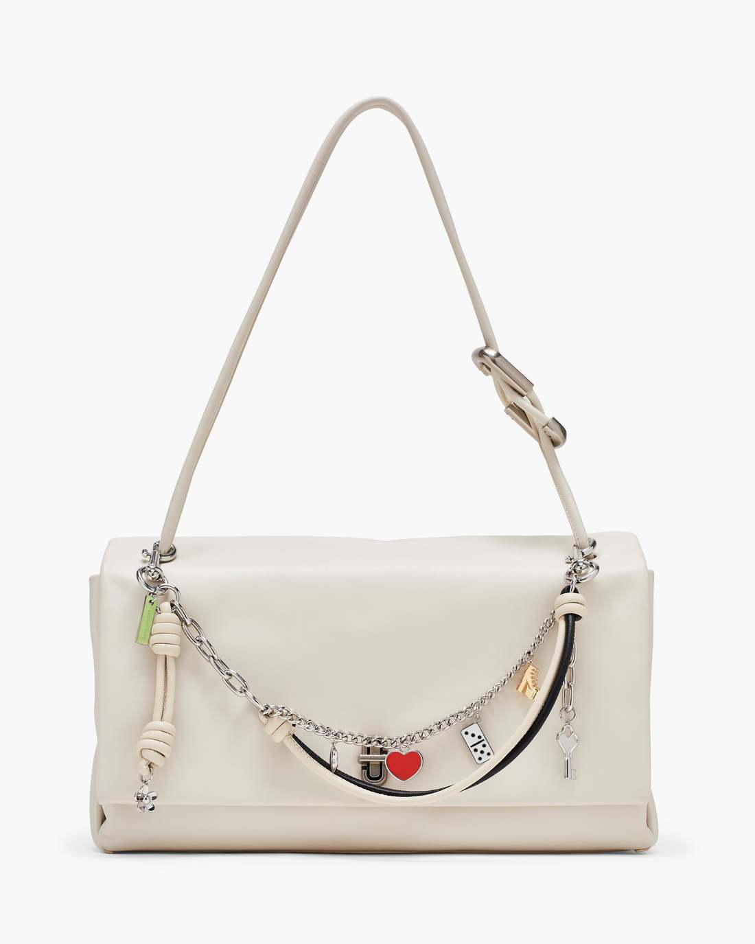 The Mini Icon Chain Bag Charm Black/Cloud White Marc Jacobs