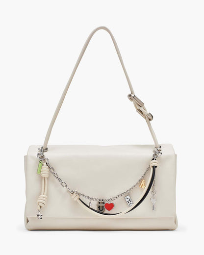 The Mini Icon Chain Bag Charm Black/Cloud White Marc Jacobs