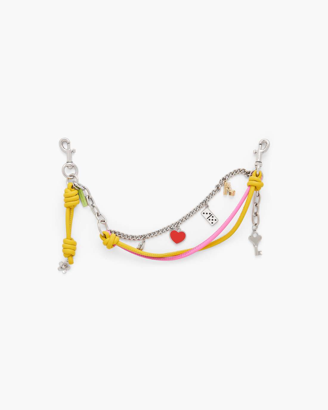 The Mini Icon Chain Bag Charm Bow Pink Multi Marc Jacobs