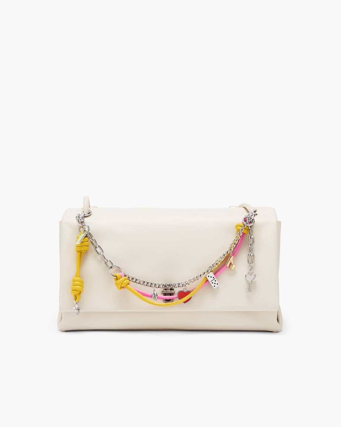 The Mini Icon Chain Bag Charm Bow Pink Multi Marc Jacobs