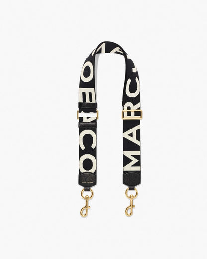 The Logo Webbing Strap Black/White Marc Jacobs