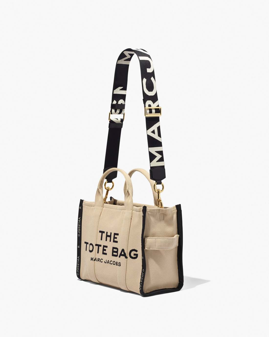 The Logo Webbing Strap Black/White Marc Jacobs