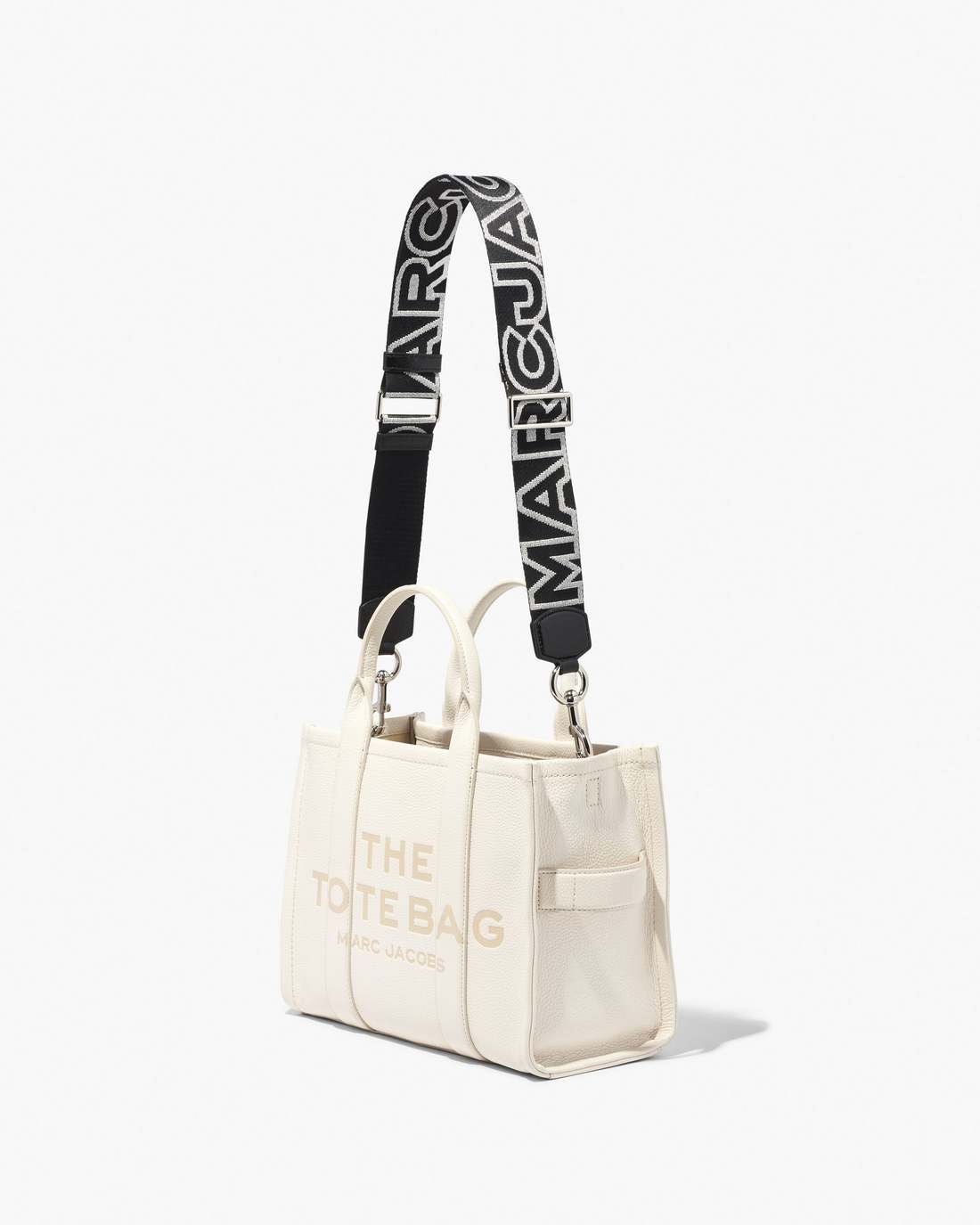 The Outline Logo Webbing Strap Black/Silver Marc Jacobs