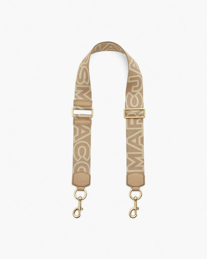 The Outline Logo Webbing Strap Camel Marc Jacobs