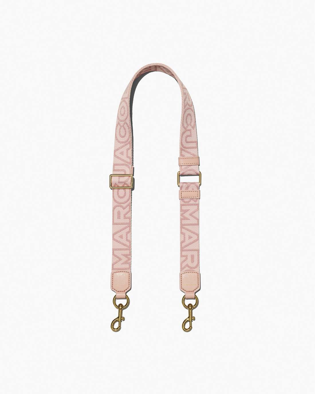 The Thin Outline Logo Webbing Strap Rose Multi Marc Jacobs