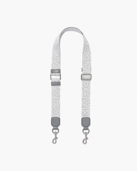 The Thin Outline Logo Webbing Strap Wolf Grey Multi Marc Jacobs